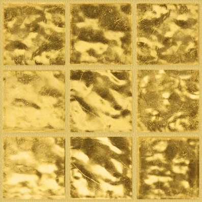 Corrugated Yellow Gold Mosaic